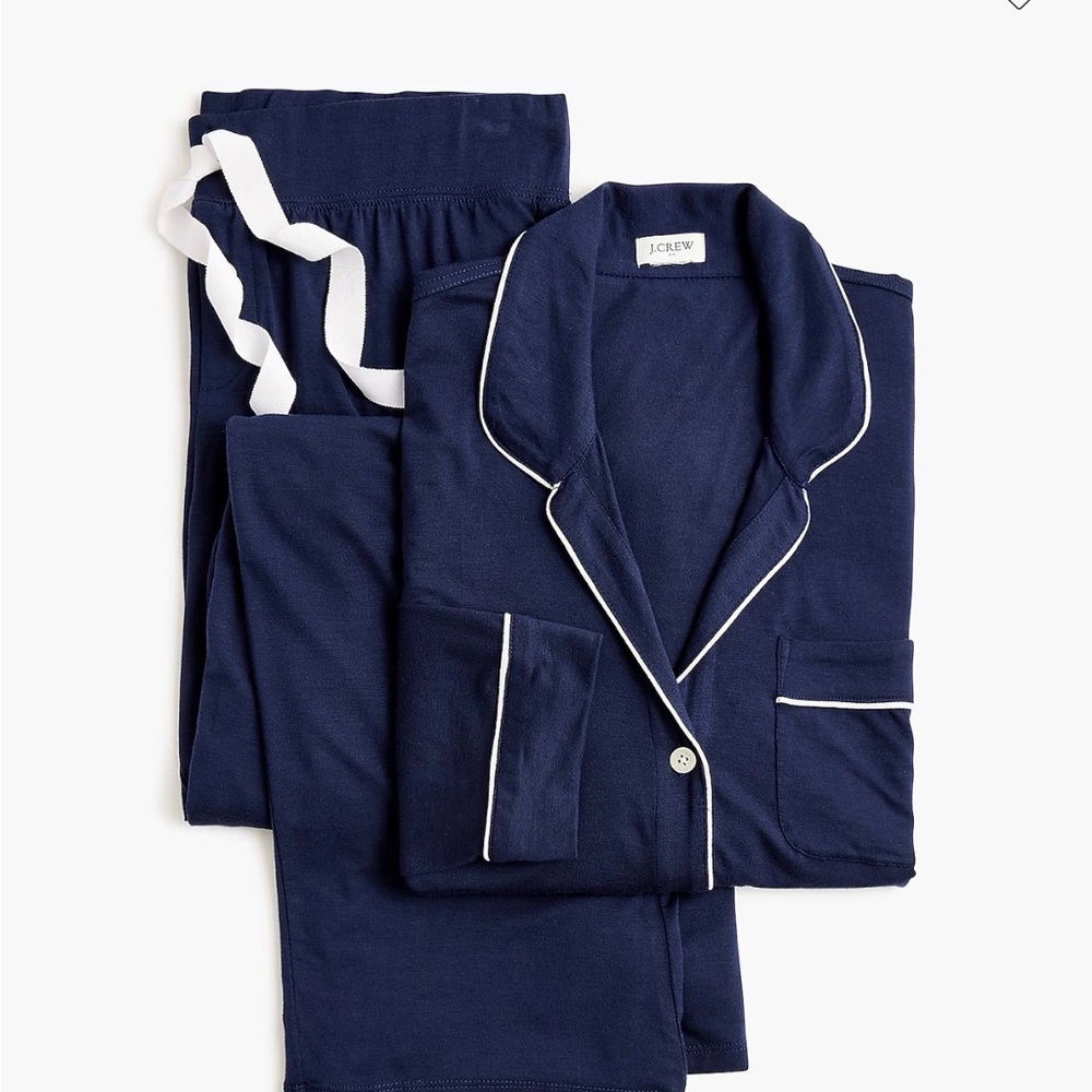 EUC J. Crew Navy Pajama Set